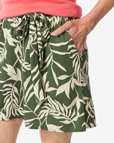 dames korte broek Remmy wide leg groen M - 36218957 - HEMA