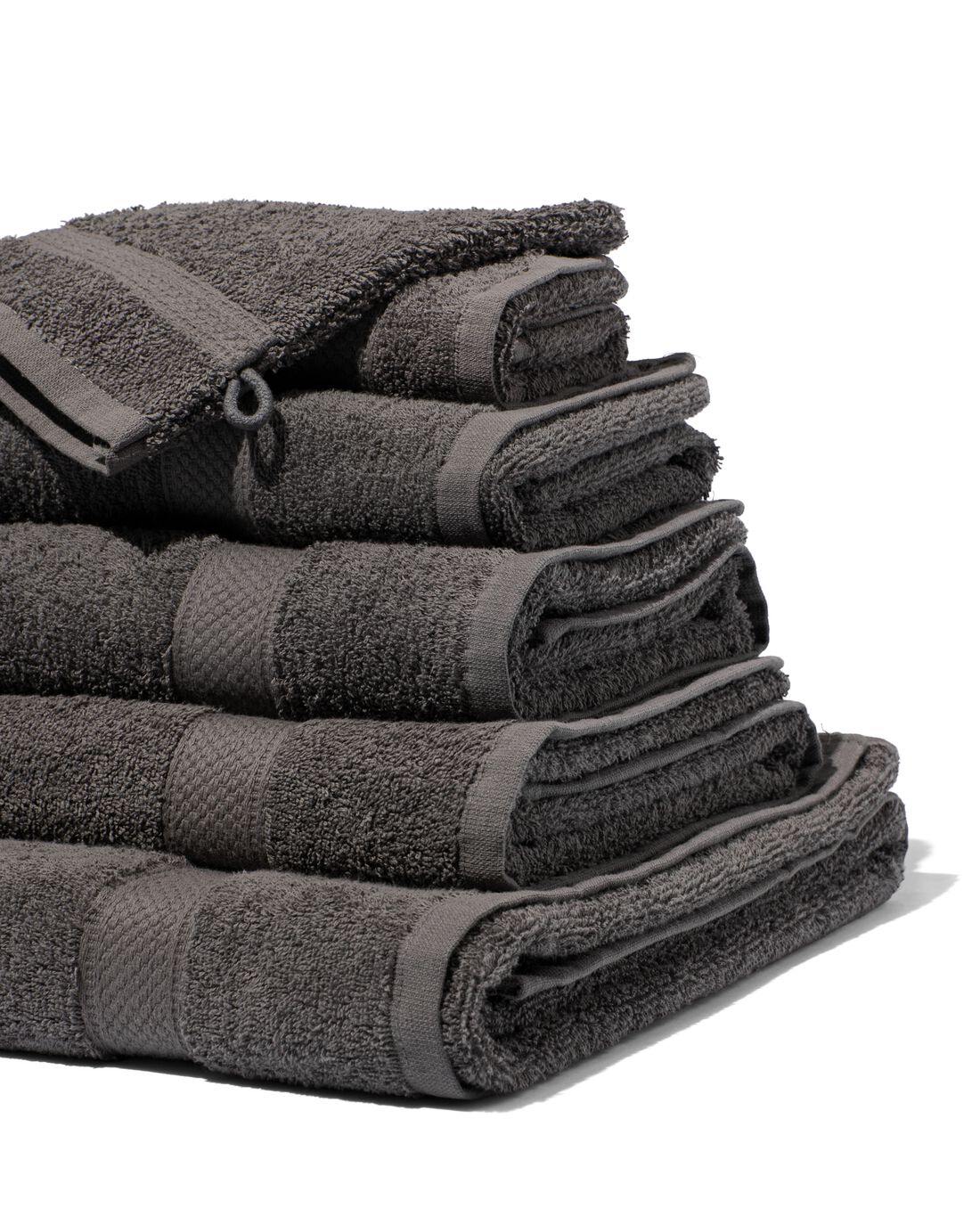 HEMA Handdoeken Zware Kwaliteit Donkergrijs (donkergrijs)