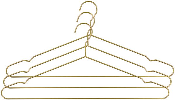 kledinghangers metaal goud - 3 stuks - 39822152 - HEMA