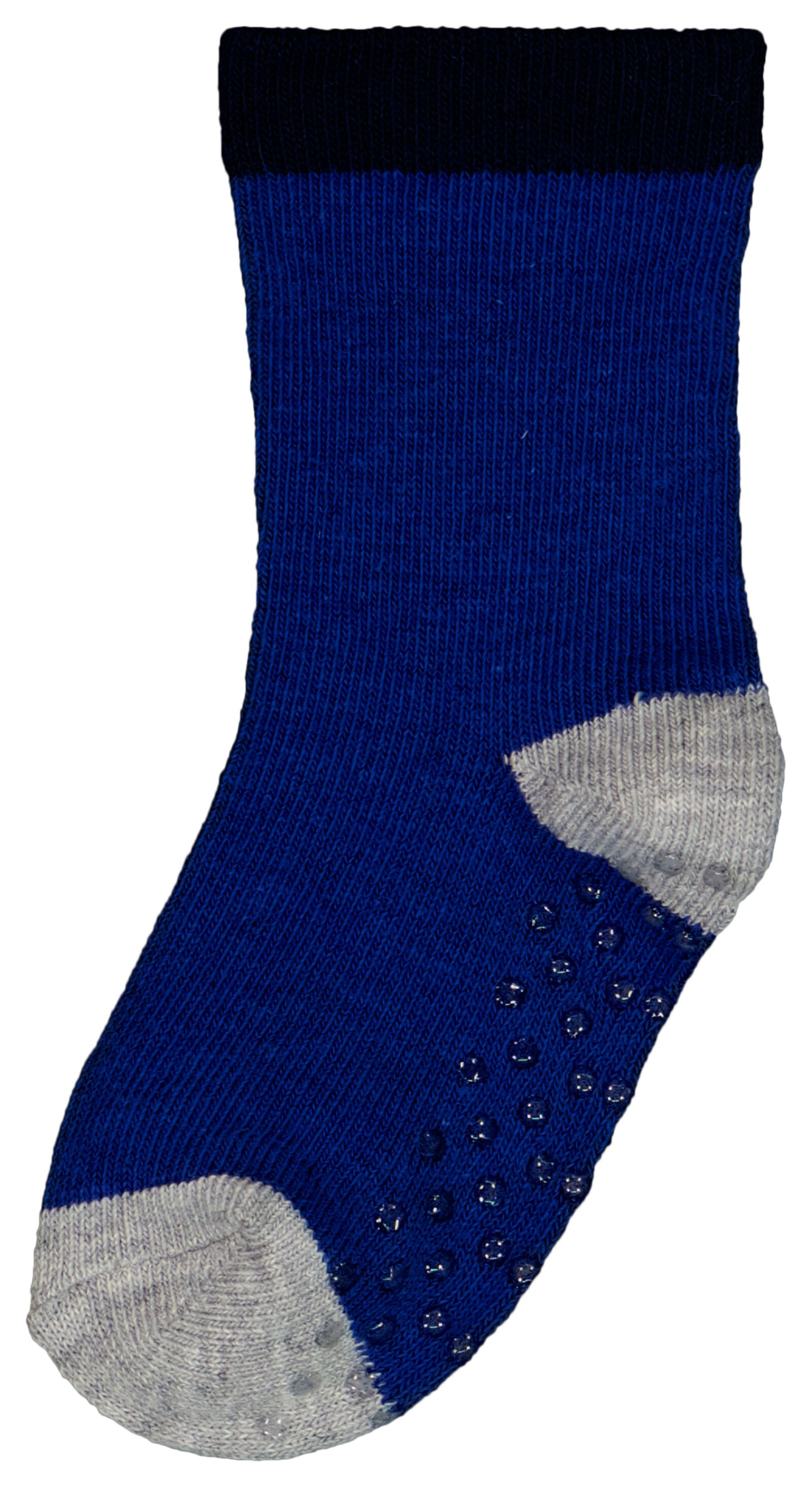 baby sokken met katoen - 5 paar blauw blauw - 1000028752 - HEMA