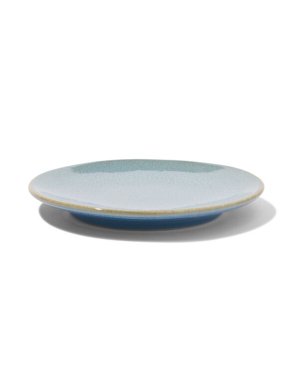 schaal - 10 cm - Porto - reactief glazuur - blauw - 9602027 - HEMA