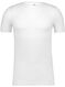 heren t-shirt slim fit o-hals wit XL - 34276806 - HEMA