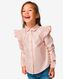 kinder blouse met glitterstrepen lichtpaars lichtpaars - 1000031905 - HEMA