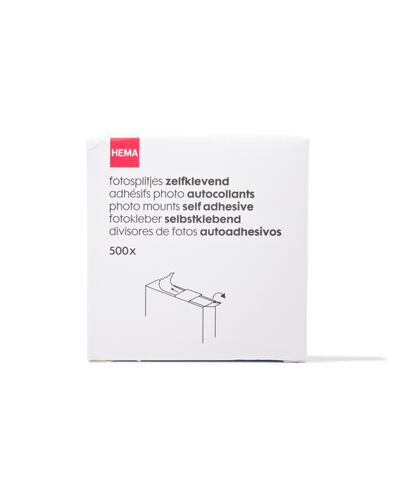 500-pak fotosplitjes zelfklevend - 14650025 - HEMA