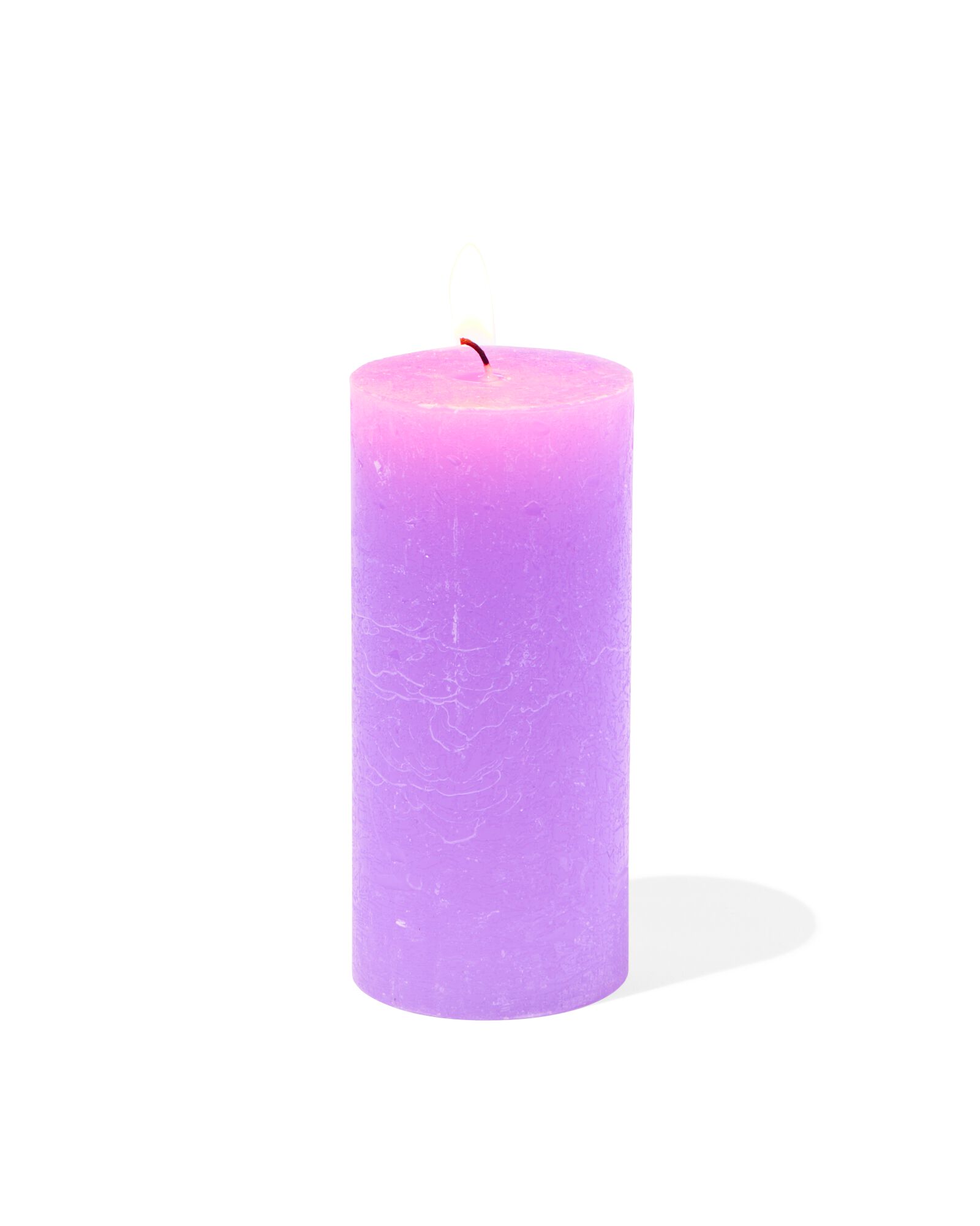 rustieke kaars Ø5x11 lila lila 5 x 11 - 13502814 - HEMA