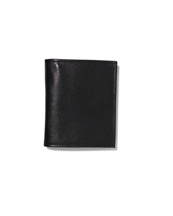 billfold portemonnee zwart leer RFID - 18140063 - HEMA