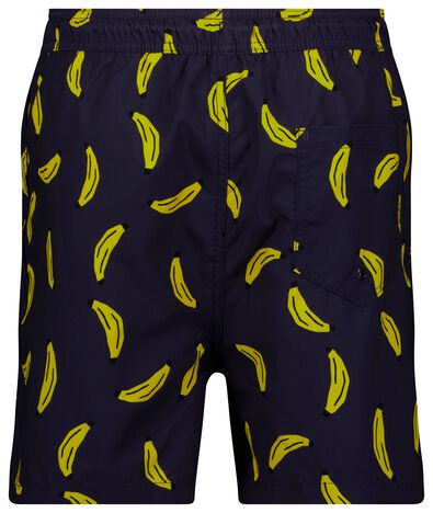 heren zwemshort bananen donkerblauw - 1000026962 - HEMA