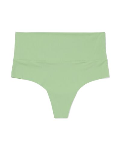 damesstring met hoge taille ultimate comfort groen M - 19648125 - HEMA