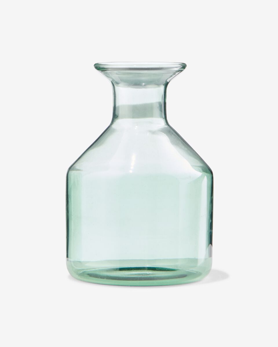 krom porselein Exclusief vaasje glas Ø7x10 groen - HEMA