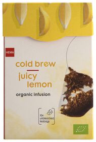 cold brew thee limoen/citroen bio - 10 stuks - 17120010 - HEMA