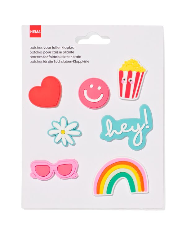 patches letter klapkrat vrolijk - 39824006 - HEMA