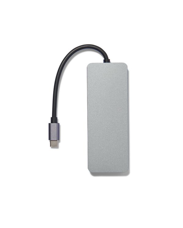 USB C hub grijs - 39630168 - HEMA