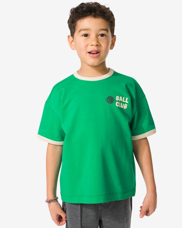 kinder T-shirt tekst lichtgroen lichtgroen - 30788400LIGHTGREEN - HEMA