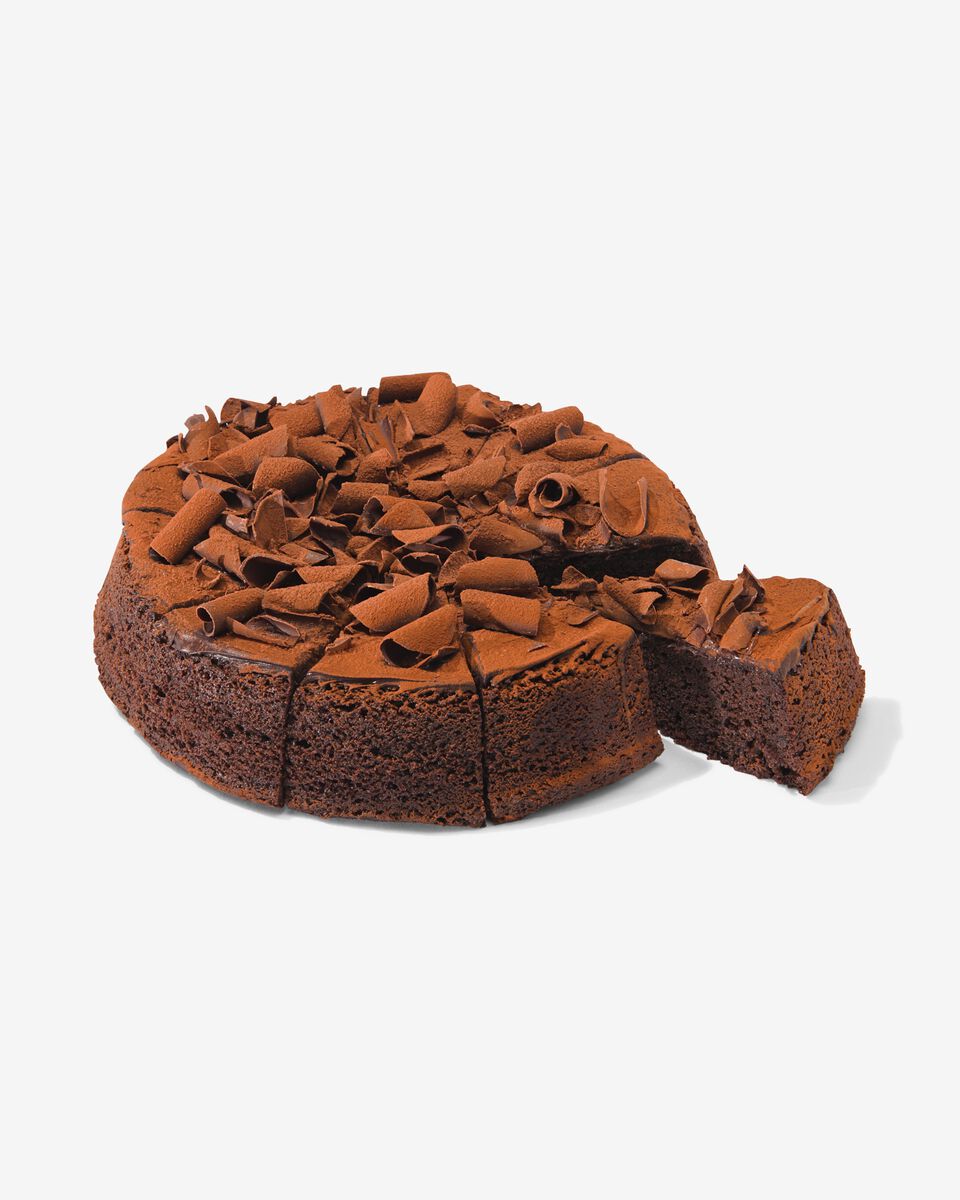 chocoladetaart XL 10 p. gesneden - 6340022 - HEMA