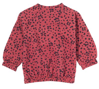 baby sweater met bloemen roze - 1000028588 - HEMA