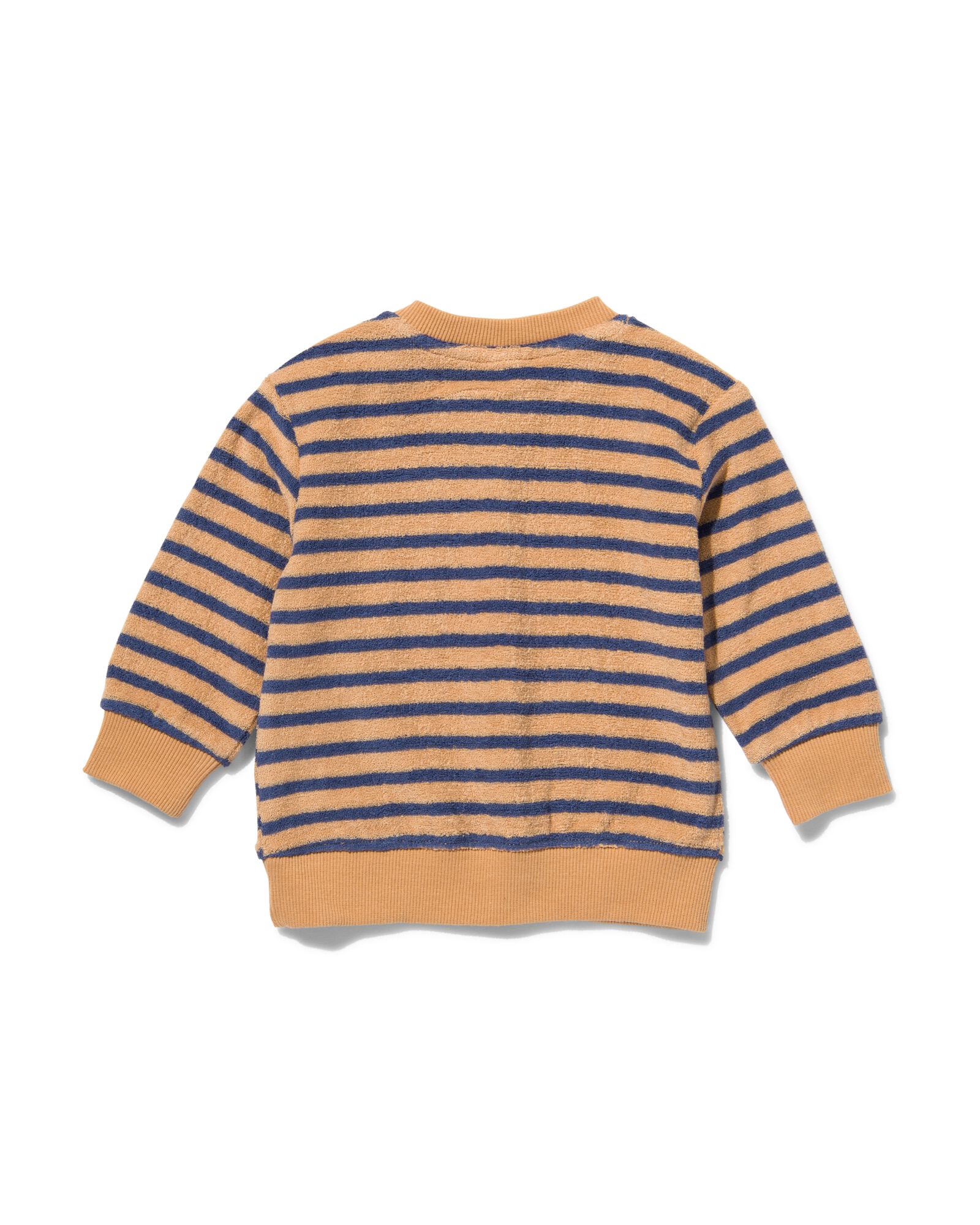 baby sweater badstof strepen blauw - 1000029737 - HEMA