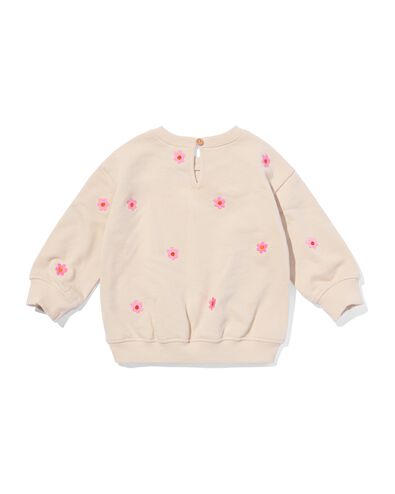 babysweater borduur bloemen ecru ecru - 33079160ECRU - HEMA