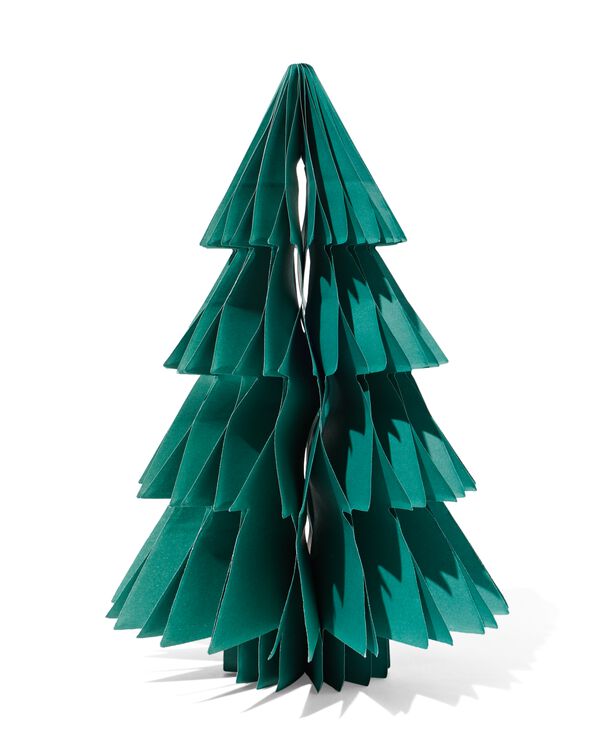 papieren kerstboom groen 30x19.5 - 25180063 - HEMA
