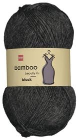 garen wol bamboe 100gram zwart zwart - 1000029019 - HEMA