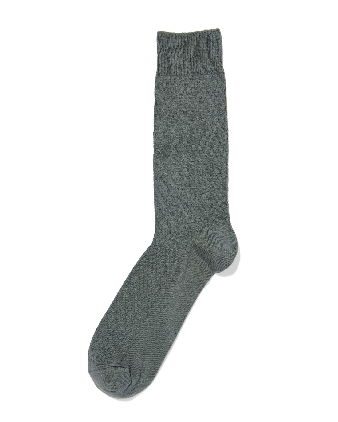 HEMA Heren Sokken Met Katoen Textuur Donkergroen (donkergroen)