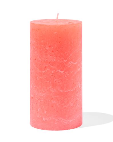 rustieke kaarsen fluor oranje fluor oranje - 2000000050 - HEMA