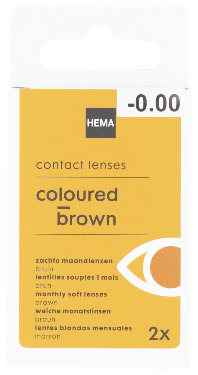 gekleurde contactlenzen - bruin - 11973202 - HEMA