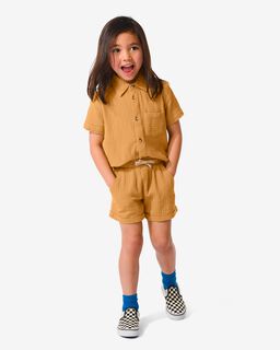 Kinder Short Mousseline Bruin (bruin)