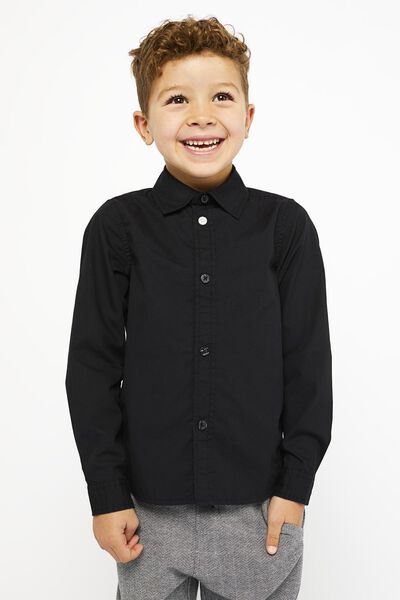 Overweldigen Het is goedkoop Redding kinderoverhemd zwart - HEMA