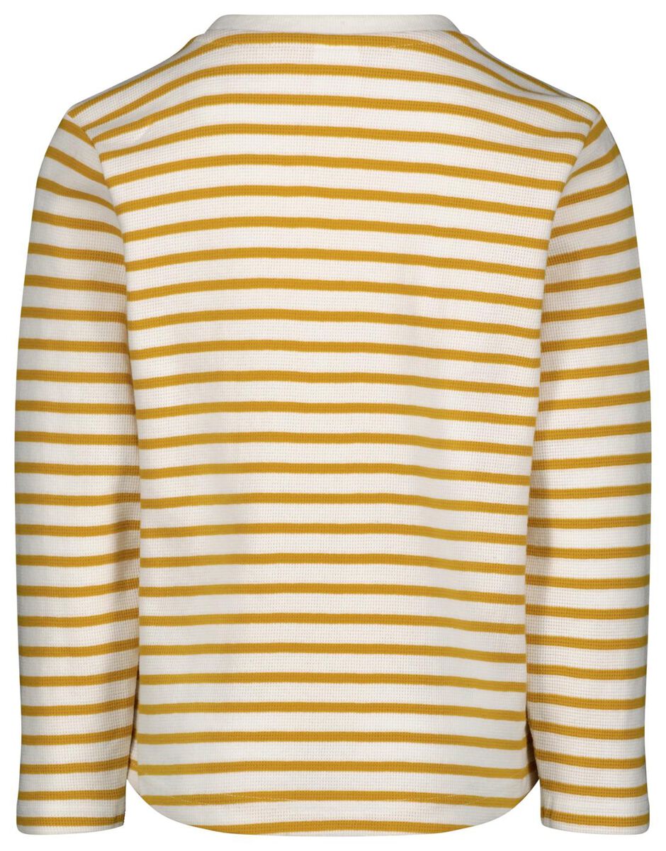 kinder t-shirt strepen geel - 1000026227 - HEMA