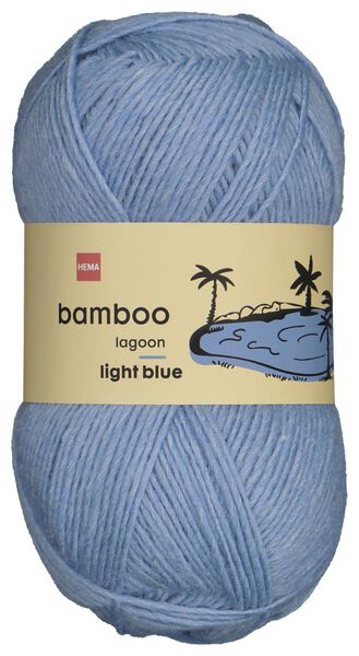 garen wol bamboe 100gram blauw blauw - 1000029018 - HEMA
