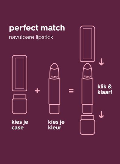 navulling moisturising lipstick 44 sweet macaron - creamy - 11230444 - HEMA