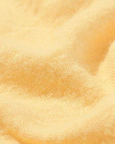dames t-shirt Evie met linnen geel geel - 36258050YELLOW - HEMA