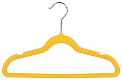 kledinghangers kind velours okergeel - 6 stuks - 13211172 - HEMA