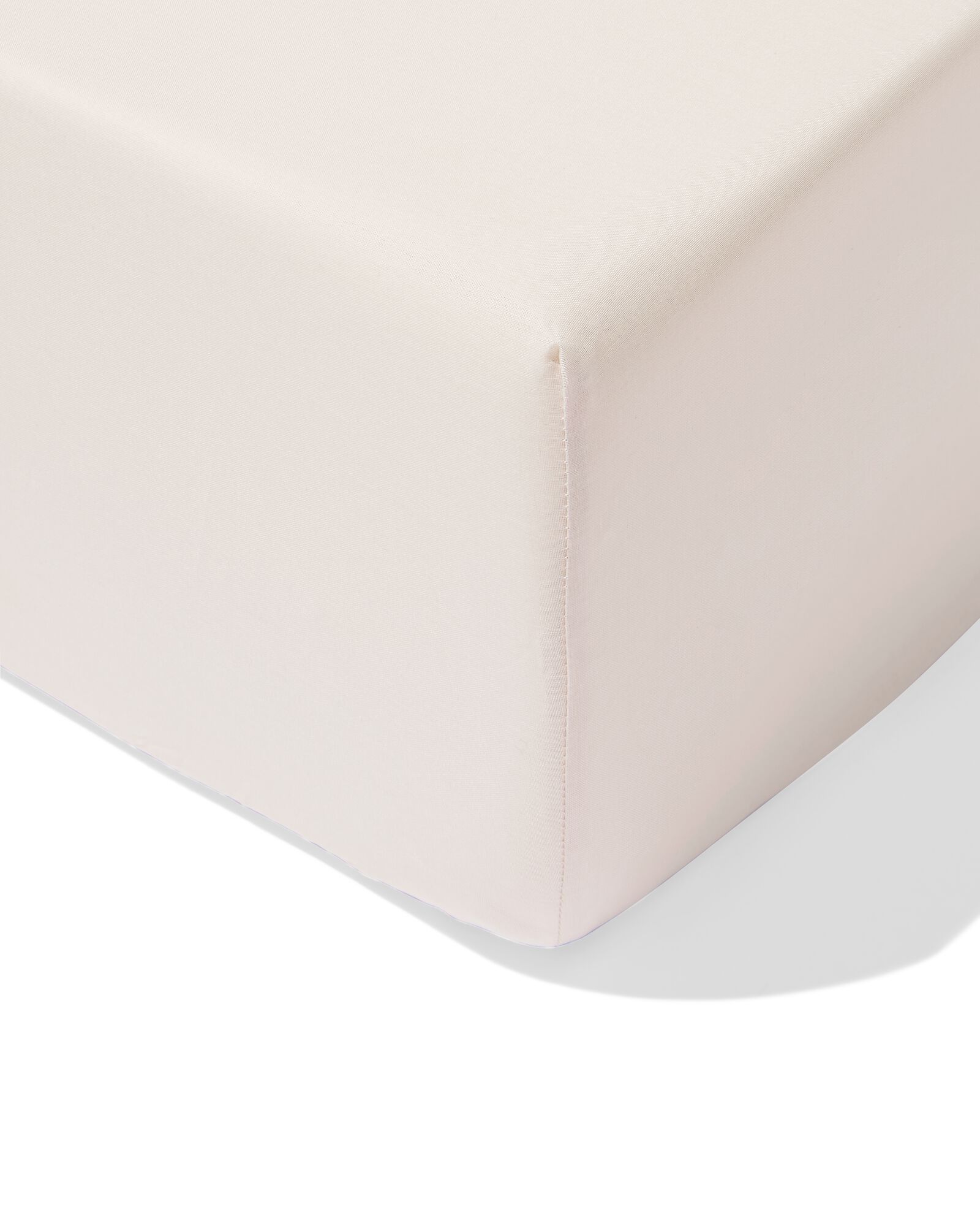 hoeslaken 160x200cm zacht katoen greige - 5160004 - HEMA