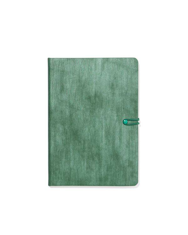 notitieboek A5 PU groen - 14106002 - HEMA