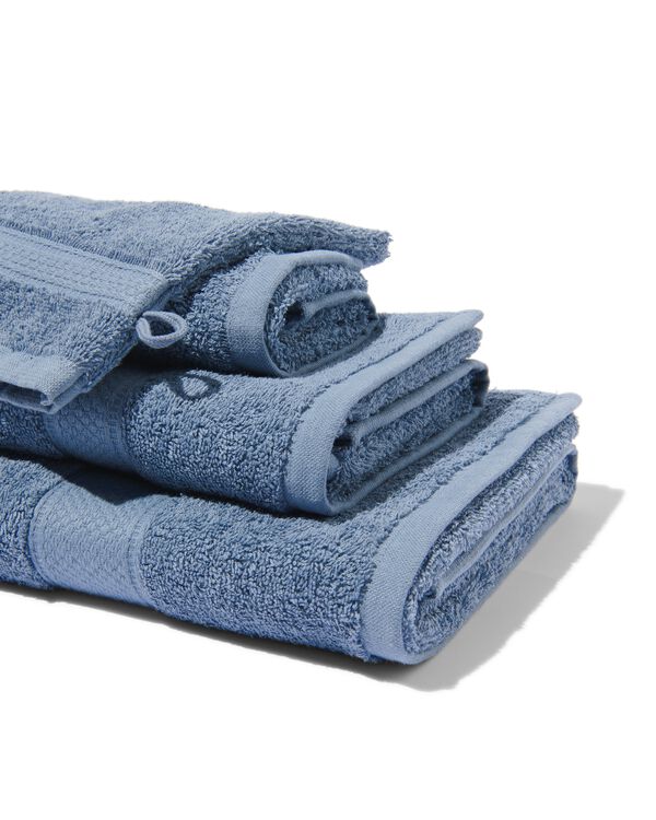 handdoek 50x100 zware kwaliteit grijsblauw - 5250306 - HEMA