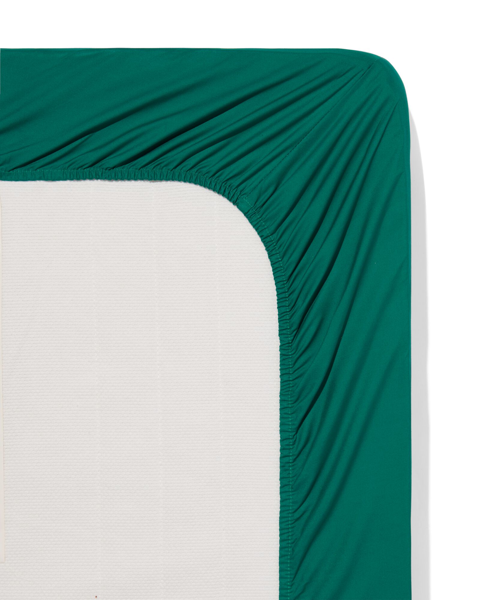 LINDA. hoeslaken percal 160x200 goed groen - 5183103 - HEMA
