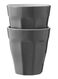 mokken - 250 ml - Mirabeau - donkergrijs - 2 stuks 25cl donkergrijs - 9680056 - HEMA