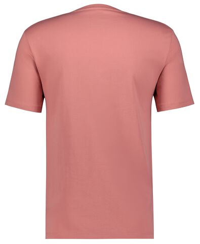heren t-shirt regular fit o-hals roze - 1000027304 - HEMA