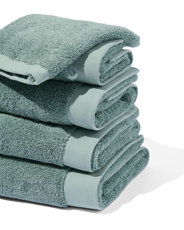 handdoeken - hotel extra zacht zeegroen zeegroen - 2000000081 - HEMA