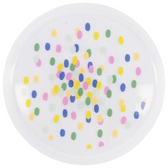 Arabische Sarabo hoofdonderwijzer Een goede vriend plastic borden herbruikbaar - Ø22.5 cm - confetti - 4 stuks - HEMA
