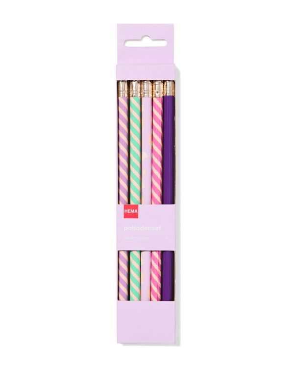 potlodenset multi - 5 stuks - 14450138 - HEMA