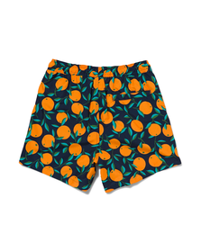 heren zwembroek sinaasappels donkerblauw donkerblauw - 1000030655 - HEMA