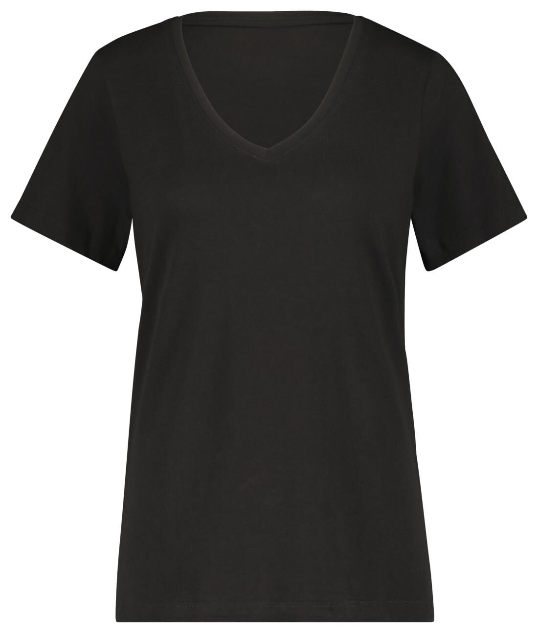 HEMA Dames T-shirt Met Bamboe Zwart (zwart)
