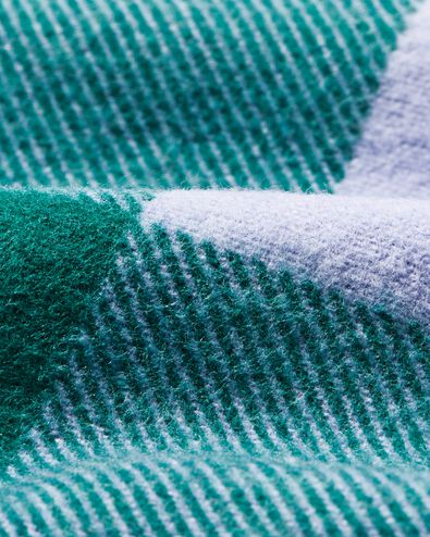 dekbedovertrek flanel 140x200/220 ruit groen  - 5770097 - HEMA