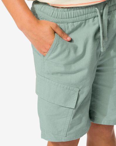 kinder cargo korte broek  groen groen - 30748503GREEN - HEMA