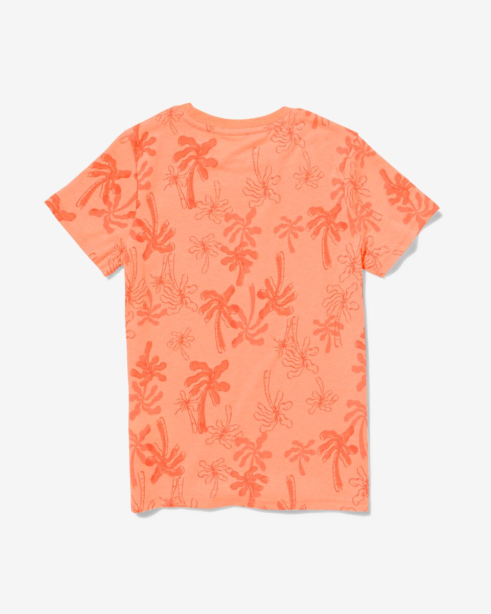 kinder t-shirt palm neon feloranje feloranje - 1000031240 - HEMA