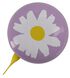 fietsbel Ø8cm lila met bloem - 41140025 - HEMA