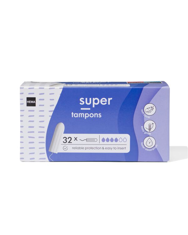 tampons super - 32 stuks - 11522311 - HEMA