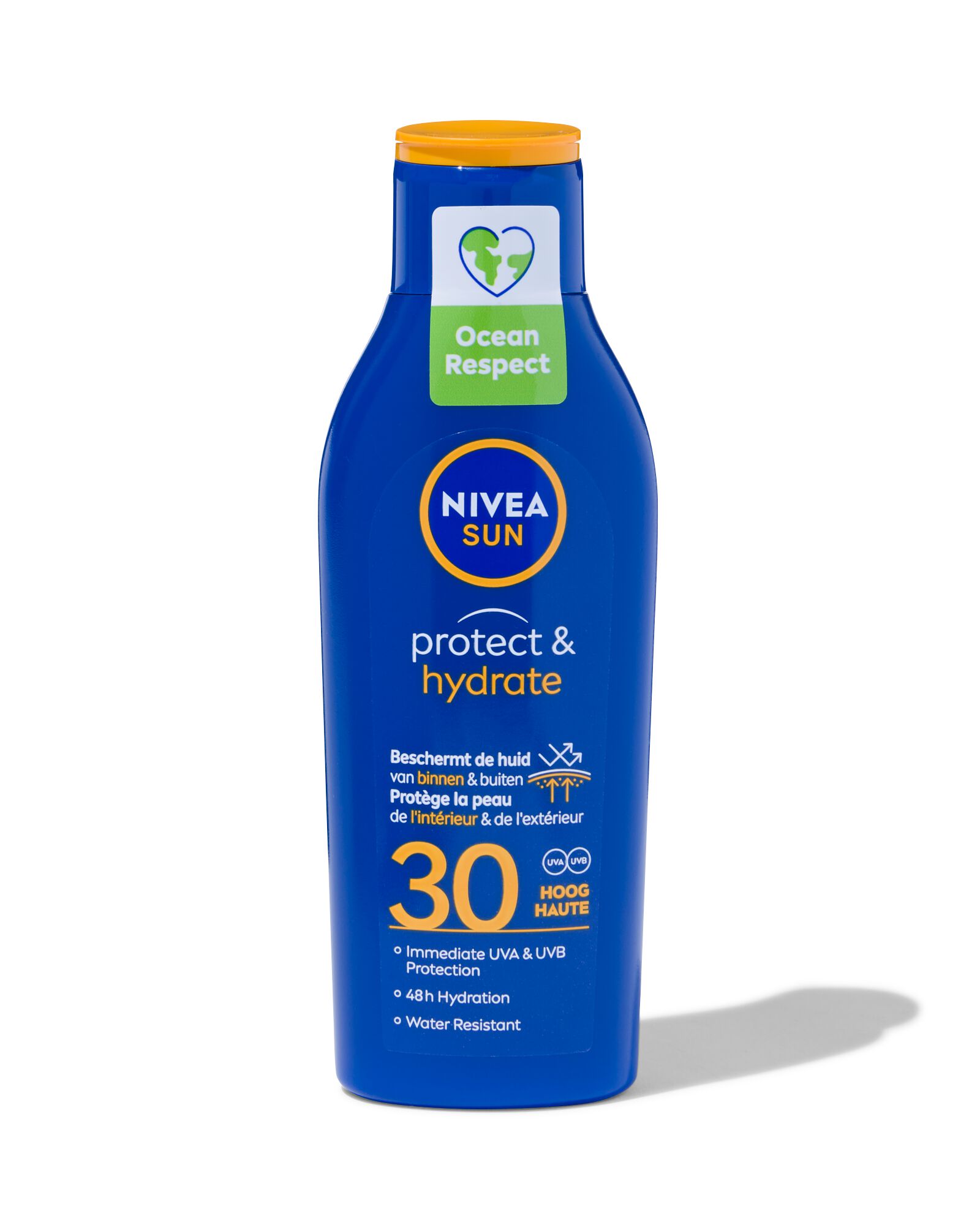 NIVEA SUN protect & hydrate zonnemelk SPF30 200ml - 11610906 - HEMA
